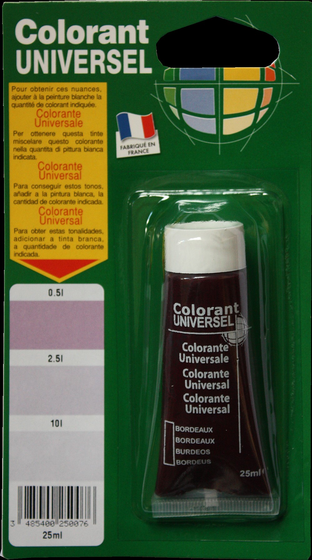 Colorant universel pour peinture bordeaux 25ml